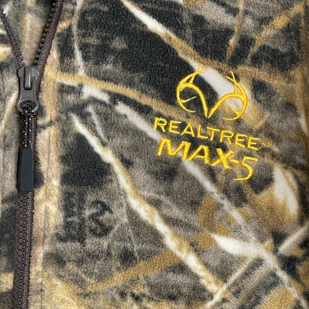 RealTree Max 5 Polyester RealTree, Men's LightWeight Full Zip Jacket. 2XL